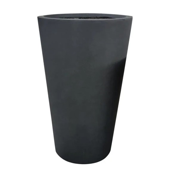 ΚΑΣΠΩ FIBERCLAY ΑΝΘΡΑΚΙ ΜΑΡΜΑΡΟ ΚΩΝΟΣ ΜΕΓΑΛΟ - Φ51x80cm – Δίνει premium χαρακτήρα στο περιβάλλον | iroots.gr