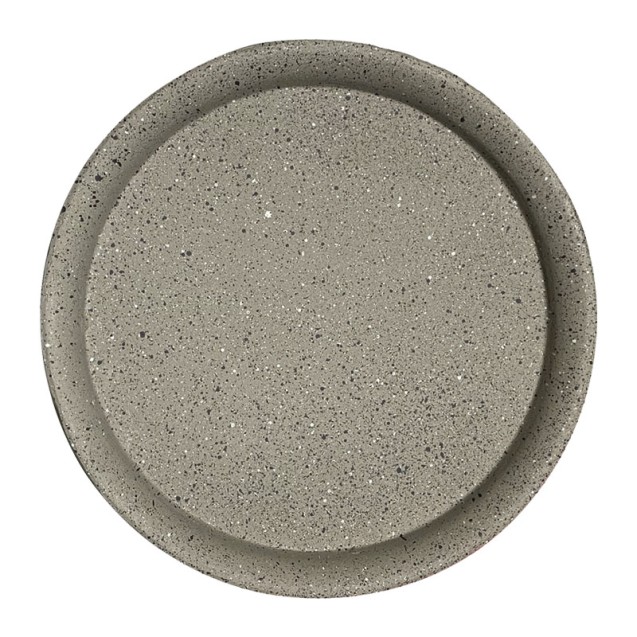 ΠΙΑΤΟ FIBER CLAY ΜΟΚΚΑ-ΜΠΕΖ ΓΡΑΝΙΤΗ ΣΤΡΟΓΓΥΛΟ ΓΙΑ ΚΑΣΠΩ - Φ23x3.5cm 5/ΚΙΒ – Ταιριάζει σε κάθε μοντέρνο ή επαγγελματικό χώρο | ir