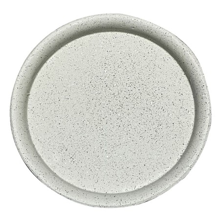 ΠΙΑΤΟ FIBER CLAY ΜΠΕΖ-ΓΡΑΝΙΤΗ ΣΤΡΟΓΓΥΛΟ ΓΙΑ ΚΑΣΠΩ - Φ40x3.5cm 5/ΚΙΒ – Δημιουργεί αίσθηση πολυτέλειας χωρίς κόπο | iroots.gr