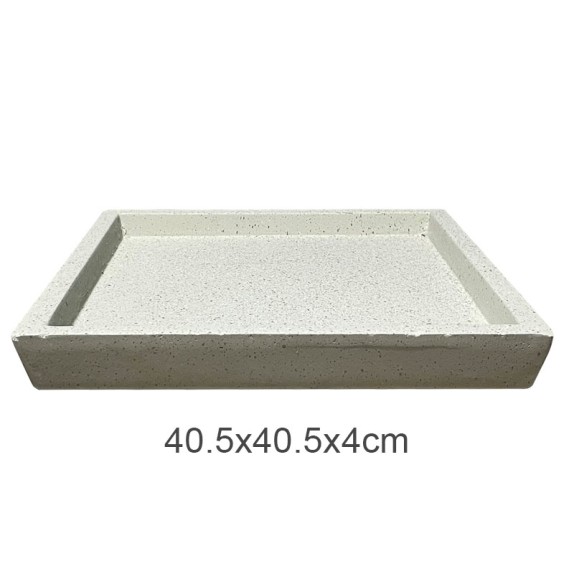 ΠΙΑΤΟ FIBER CLAY ΜΠΕΖ-ΓΡΑΝΙΤΗ ΤΕΤΡΑΓΩΝΟ ΓΙΑ ΚΑΣΠΩ - 40.5x40.5x4cm 5/ΚΙΒ – Δημιουργεί αίσθηση πολυτέλειας χωρίς κόπο | iroots.gr