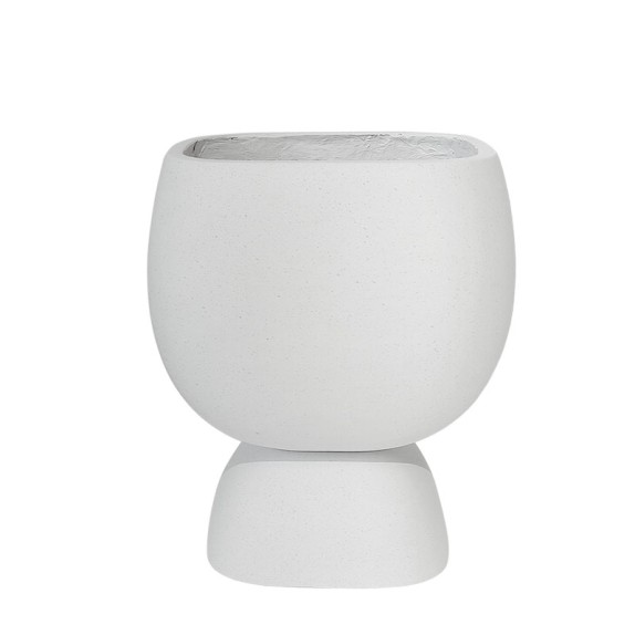 FIBERCLAY ΛΕΥΚΟ ΚΑΣΠΩ ΜΠΩΛ ΜΕ ΒΑΣΗ - 30x39.5cm 1/ΚΙΒ – Προσφέρει μοναδική αισθητική | iroots.gr