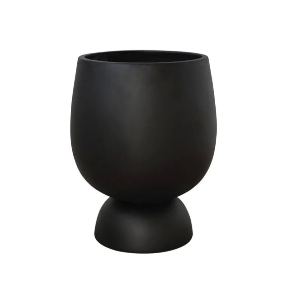 FIBERCLAY ΚΑΣΠΩ ΜΠΩΛ ΜΕ ΒΑΣΗ ΜΑΥΡΟ ΜΑΤ - Φ35x45cm 1/ΚΙΒ – Αναβαθμίζει άμεσα τον χώρο σου | iroots.gr