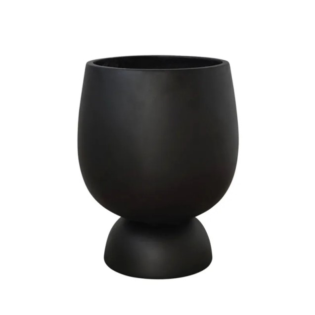 FIBERCLAY ΚΑΣΠΩ ΜΠΩΛ ΜΕ ΒΑΣΗ ΜΑΥΡΟ ΜΑΤ - Φ35x45cm 1/ΚΙΒ – Αναβαθμίζει άμεσα τον χώρο σου | iroots.gr