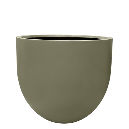 ΚΑΣΠΩ FIBERGLASS ΣΤΡΟΓΓΥΛΟ ΛΑΔΙ/ΓΚΡΙ ΜΑΤ - Φ80x70cm – Ταιριάζει σε κάθε μοντέρνο ή επαγγελματικό χώρο | iroots.gr