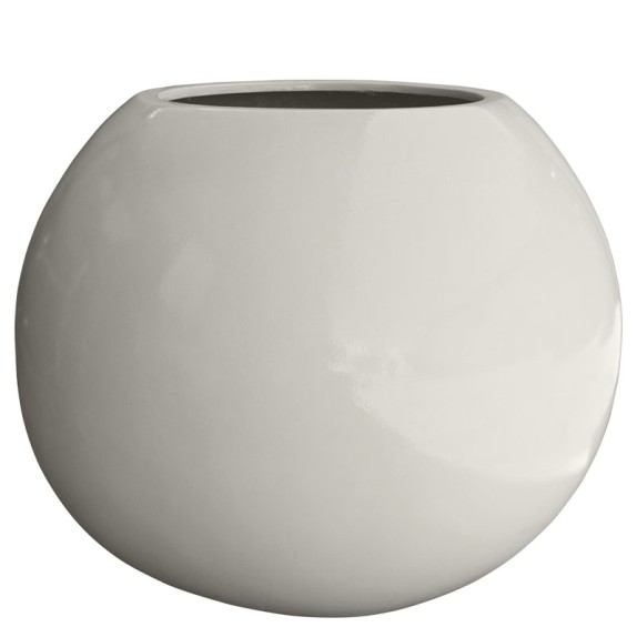 ΚΑΣΠΩ FIBERGLASS ΣΦΑΙΡΑ ΓΥΑΛΙΣΤΕΡΟ ΛΕΥΚΟ - Φ90x74cm – Ταιριάζει σε κάθε μοντέρνο ή επαγγελματικό χώρο | iroots.gr