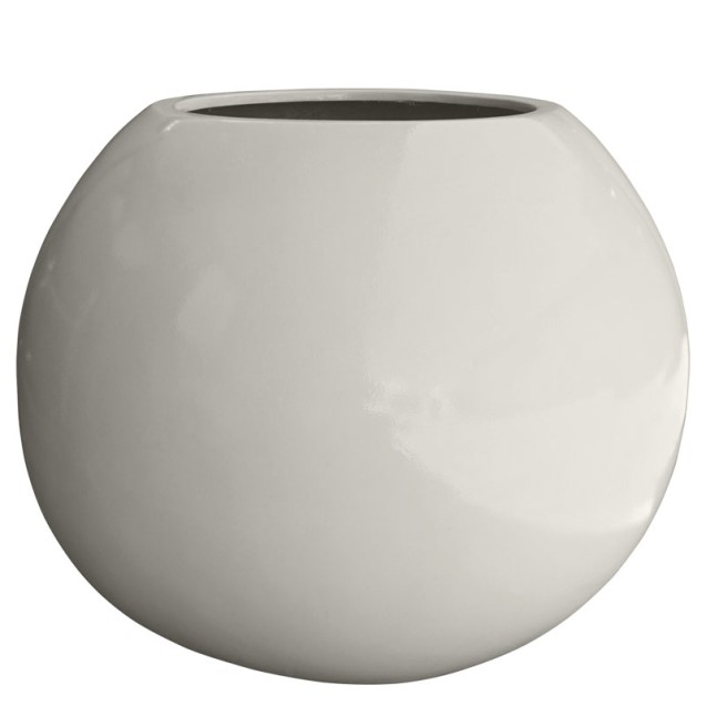 ΚΑΣΠΩ FIBERGLASS ΣΦΑΙΡΑ ΓΥΑΛΙΣΤΕΡΟ ΛΕΥΚΟ - Φ90x74cm – Ταιριάζει σε κάθε μοντέρνο ή επαγγελματικό χώρο | iroots.gr