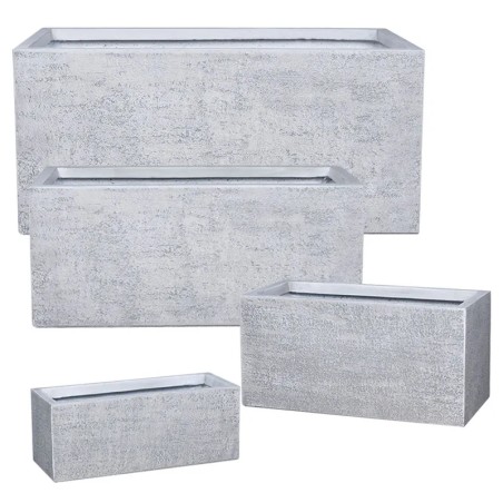 ΖΑΡΝΤΙΝΙΕΡΑ FIBERCLAY ΣΕΤ/4 ΛΕΥΚΟ ΤΣΙΜΕΝΤΟ ΨΗΛΗ ΟΡΘΟΓΩΝΙΟ - S:50x20x20, M:60X28X30, L:80x37x37, XL:100x47x47cm 10/ΠΑΛ – Ταιριάζε