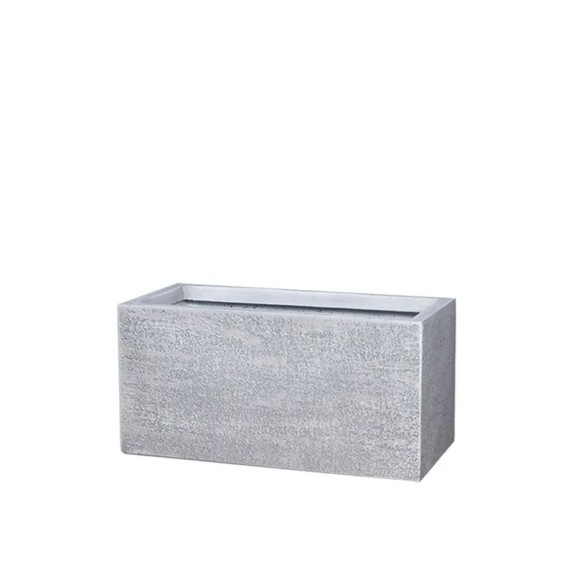 ΖΑΡΝΤΙΝΙΕΡΑ FIBERCLAY MEDIUM ΛΕΥΚΟ ΤΣΙΜΕΝΤΟ ΨΗΛΗ ΟΡΘΟΓΩΝΙΟ - 60x28x30cm – Δίνει premium χαρακτήρα στο περιβάλλον | iroots.gr