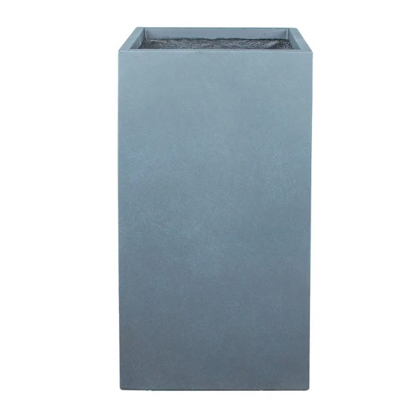 ΚΑΣΠΩ FIBERCLAY LARGE ΓΚΡΙ ΜΑΡΜΑΡΙ ΨΗΛΟ ΤΕΤΡΑΓΩΝΟ - 41x41x80cm – Αναβαθμίζει άμεσα τον χώρο σου | iroots.gr