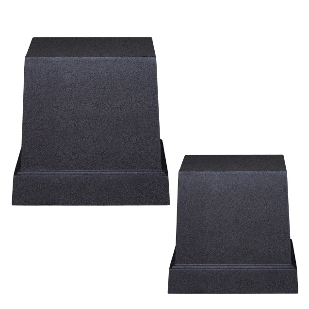 ΒΑΣΕΙΣ FIBERCLAY ΣΕΤ/2 ΜΑΥΡΟ ΓΡΑΝΙΤΗ ΤΕΤΡΑΓΩΝΟ ΓΙΑ ΚΑΣΠΩ - S:31x31x29, M:38x38x36cm 18/ΠΑΛ – Αναβαθμίζει άμεσα τον χώρο σου | ir