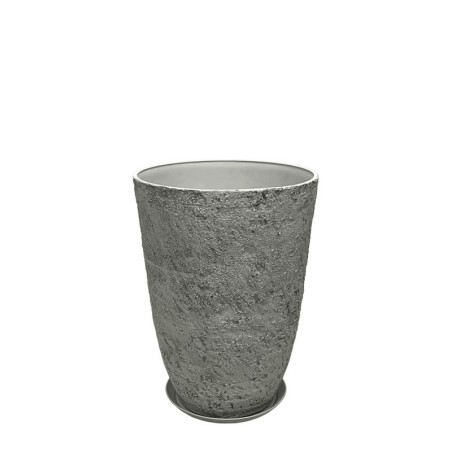STONE POLYRESIN ΚΑΣΠΩ ΜΕ ΠΙΑΤΟ ΓΚΡΙ ΦΘΑΡΜΕΝΟΣ ΒΡΑΧΟΣ ΜΙΚΡΟ - Φ35.5x49.5cm