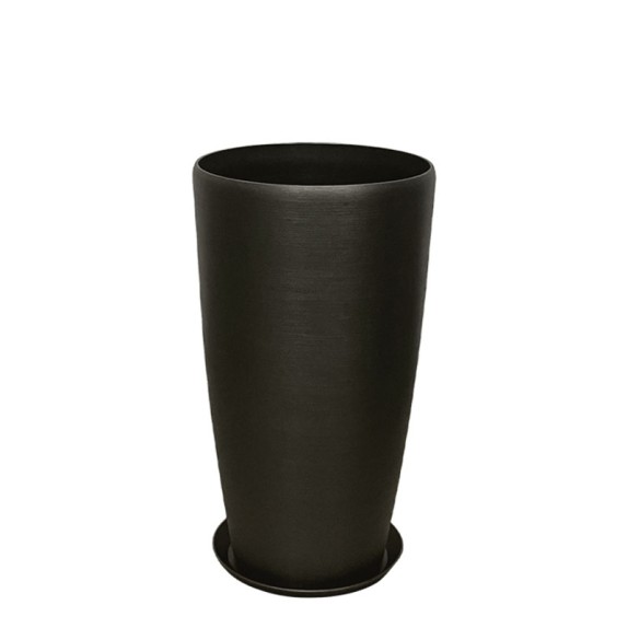 STONE POLYRESIN ΚΑΣΠΩ ΜΕ ΠΙΑΤΟ ΓΚΡΙ ΟΨΙΔΙΑΝΟY ΜΕΣΑΙΟ - Φ32x58cm – Ταιριάζει σε κάθε μοντέρνο ή επαγγελματικό χώρο | iroots.gr