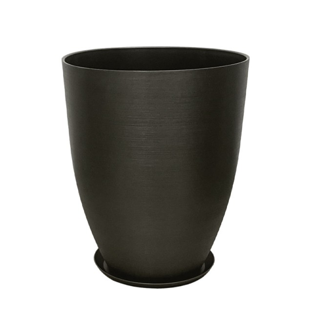 STONE POLYRESIN ΚΑΣΠΩ ΜΕ ΠΙΑΤΟ ΓΚΡΙ ΟΨΙΔΙΑΝΟY ΜΕΓΑΛΟ - Φ43x52.5cm – Προσφέρει μοναδική αισθητική | iroots.gr