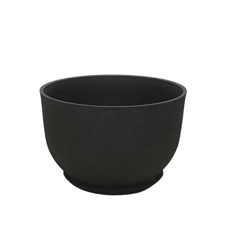 STONE POLYRESIN ΚΑΣΠΩ ΜΕ ΠΙΑΤΟ ΜΑΥΡΟ ΑΝΘΡΑΚΙ ΓΑΒΑΘΑ ΜΕΣΑΙΟ - Φ45x30cm – Ταιριάζει σε κάθε μοντέρνο ή επαγγελματικό χώρο | iroots