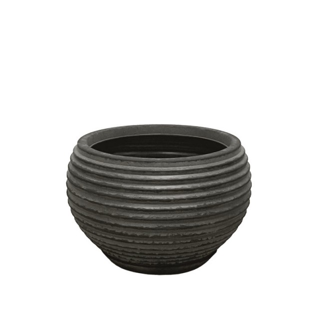 POLYRESIN ΚΑΣΠΩ ΜΕ ΠΙΑΤΟ ΜΑΥΡΟ ΠΑΛΑΙΩΜΕΝΟ ΓΑΒΑΘΑ ΜΙΚΡΟ - Φ40.5x26cm – Αναβαθμίζει άμεσα τον χώρο σου | iroots.gr
