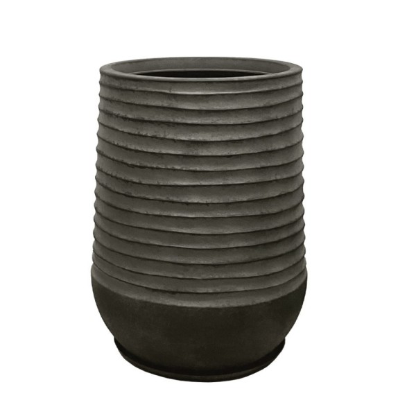 POLYRESIN ΚΑΣΠΩ ΜΕ ΠΙΑΤΟ ΣΕΤ/6 ΜΑΥΡΟ ΠΑΛΑΙΩΜΕΝΟ ΒΑΡΕΛΙ ΜΕΓΑΛΟ - Φ53x69.5cm – Προσφέρει μοναδική αισθητική | iroots.gr