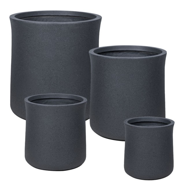 ΚΑΣΠΩ FIBERCLAY ΣΕΤ/4 ΜΑΥΡΟ ΓΡΑΝΙΤΗ KAZANI - S:Φ28.5x30.5, M:Φ35.5x37.5, L:Φ43.5x46.5, XL:Φ52x57cm 16/ΠΑΛ – Ταιριάζει σε κάθε μο