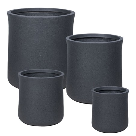 ΚΑΣΠΩ FIBERCLAY ΣΕΤ/4 ΜΑΥΡΟ ΓΡΑΝΙΤΗ KAZANI - S:Φ28.5x30.5, M:Φ35.5x37.5, L:Φ43.5x46.5, XL:Φ52x57cm 16/ΠΑΛ – Ταιριάζει σε κάθε μο