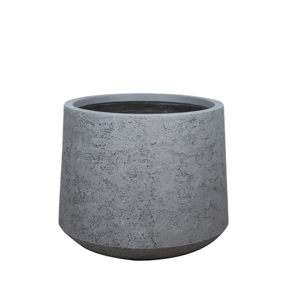 ΚΑΣΠΩ FIBERCLAY ΓΚΡΙ ΤΣΙΜΕΝΤΟΥ ΚΩΝΙΚΟ ΚΟΝΤΟ ΜΕΓΑΛΟ - Φ55x44cm – Αναβαθμίζει άμεσα τον χώρο σου | iroots.gr