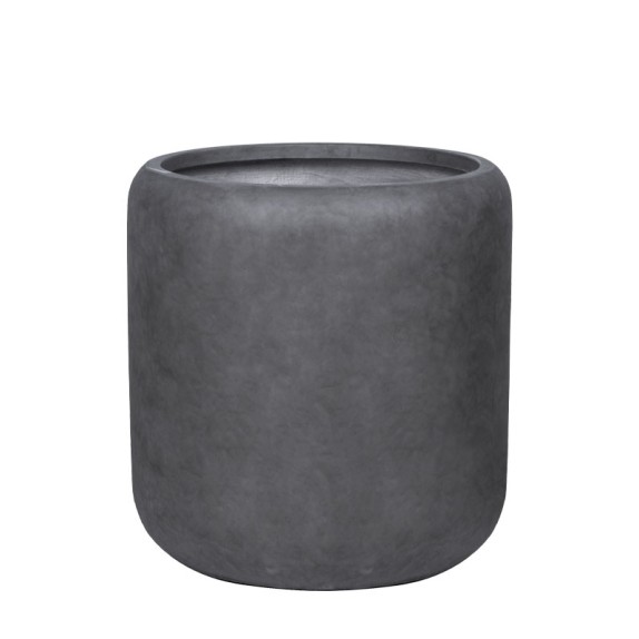 ΚΑΣΠΩ FIBERCLAY ΓΚΡΙ ΑΝΘΡΑΚΙ ΒΑΡΕΛΙ ΠΟΜΠΕ ΜΕΓΑΛΟ - Φ54x55cm – Αναβαθμίζει άμεσα τον χώρο σου | iroots.gr
