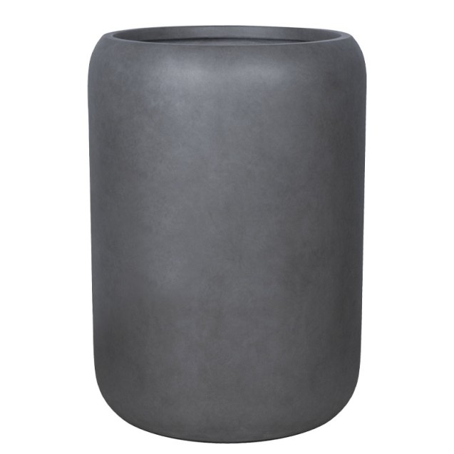 ΚΑΣΠΩ FIBERCLAY ΓΚΡΙ ΑΝΘΡΑΚΙ ΒΑΡΕΛΙ ΠΟΜΠΕ ΨΗΛΟ ΜΕΓΑΛΟ - Φ54x76cm – Δίνει premium χαρακτήρα στο περιβάλλον | iroots.gr