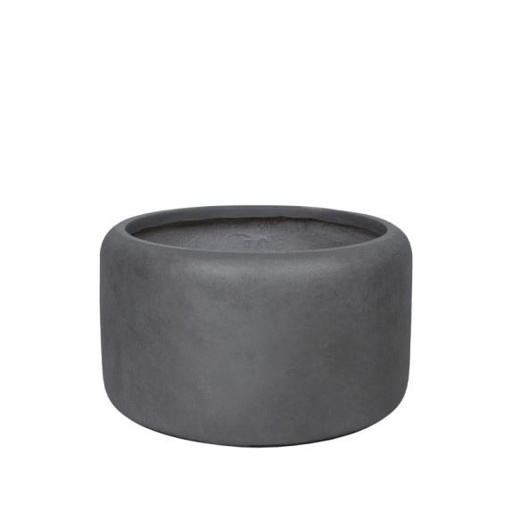 ΚΑΣΠΩ FIBERCLAY ΓΚΡΙ ΑΝΘΡΑΚΙ ΒΑΡΕΛΙ ΠΟΜΠΕ ΚΟΝΤΟ ΜΕΓΑΛΟ - Φ55x33cm – Δημιουργεί αίσθηση πολυτέλειας χωρίς κόπο | iroots.gr