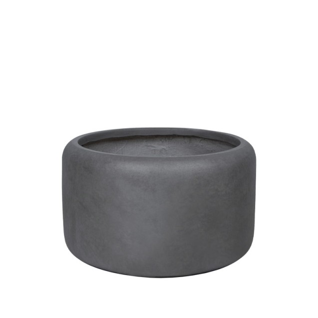 ΚΑΣΠΩ FIBERCLAY ΓΚΡΙ ΑΝΘΡΑΚΙ ΒΑΡΕΛΙ ΠΟΜΠΕ ΚΟΝΤΟ ΜΕΓΑΛΟ - Φ55x33cm – Δημιουργεί αίσθηση πολυτέλειας χωρίς κόπο | iroots.gr
