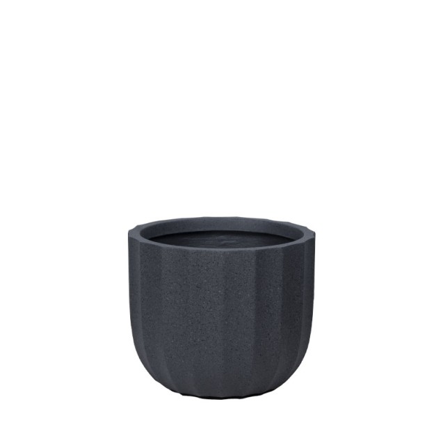 ΚΑΣΠΩ FIBERCLAY ΜΑΥΡΟ ΓΡΑΝΙΤΗ ΚΙΟΝΑΣ ΚΟΝΤΟ ΜΕΣΑΙΟ - Φ36x30.5cm – Προσφέρει μοναδική αισθητική | iroots.gr