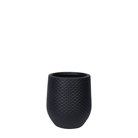 ΚΑΣΠΩ FIBERCLAY ΜΑΥΡΟ ΦΟΛΙΔΩΤΟ ΜΙΚΡΟ - Φ28x32cm – Δημιουργεί αίσθηση πολυτέλειας χωρίς κόπο | iroots.gr