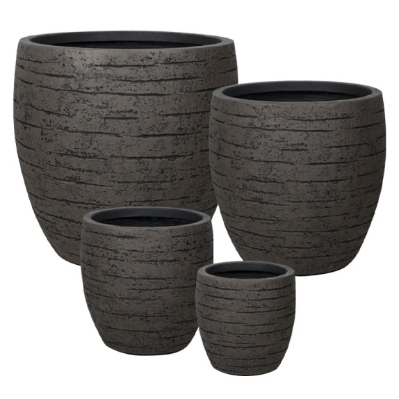 ΚΑΣΠΩ FIBERCLAY ΣΕΤ/4 ΚΑΦΕ ΚΡΑΚΕΛΕ ΓΑΒΑΘΑ ΒΑΘΙΑ - S:Φ25x25, M:Φ33x33, L:Φ43x43, XL:Φ54x54cm 16/ΠΑΛ – Δίνει premium χαρακτήρα στο