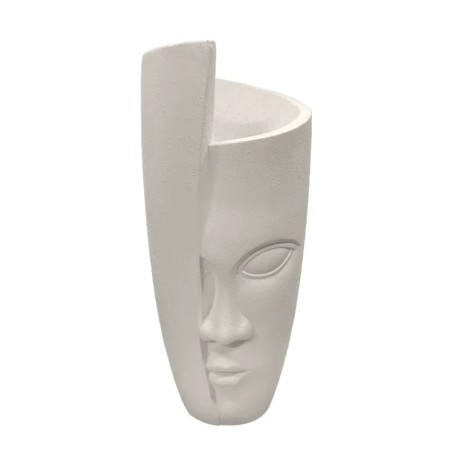 FIBERCLAY ΚΑΣΠΩ ΛΕΥΚΟ ΑΜΜΟΥ ΗΜΙΚΑΛΥΠΤΟΜΕΝO ΠΡΟΣΩΠΟ ΣΤΡΟΓΓΥΛΟ ΜΕΓΑΛΟ - Φ41x112cm 1/ΚΙΒ