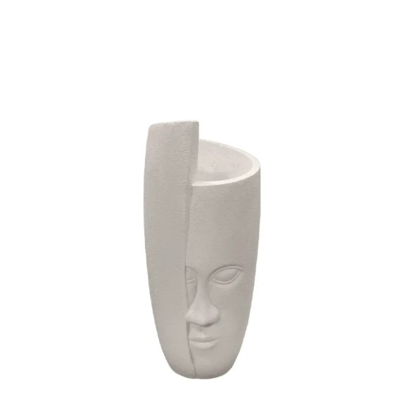 FIBERCLAY ΚΑΣΠΩ ΛΕΥΚΟ ΑΜΜΟΥ ΗΜΙΚΑΛΥΠΤΟΜΕΝO ΠΡΟΣΩΠΟ ΣΤΡΟΓΓΥΛΟ ΜΙΚΡΟ - Φ32x72cm 1/ΚΙΒ