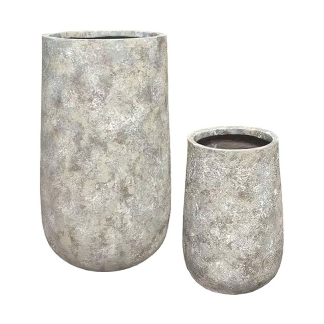 ΣΕΤ/2 ΚΑΣΠΩ ΑΠΌ ΕΛΑΦΡΥ ΤΣΙΜΕΝΤΟ ΓΚΡΙ-ΜΠΕΖ ΨΗΛΟ ΠΑΛΑΙΩΜΕΝΟ - S:Φ32x48, M:Φ50x75cm 1/ΚΙΒ – Αναβαθμίζει άμεσα τον χώρο σου | iroots