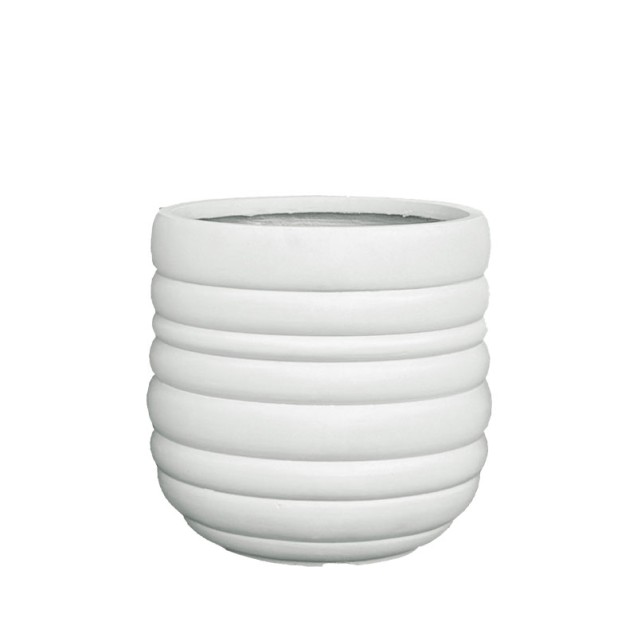 ΚΑΣΠΩ ΜΕΣΑΙΟ ΑΠΟ ΕΛΑΦΡΥ ΤΣΙΜΕΝΤΟ ΛΕΥΚΟ ΣΤΡΟΓΓΥΛΟ ΜΕ ΓΡΑΜΜΕΣ - Φ42x40cm – Δημιουργεί αίσθηση πολυτέλειας χωρίς κόπο | iroots.gr