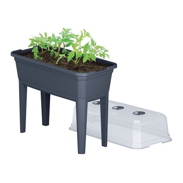 ΘΕΡΜΟΚΗΠΙΟ ΜΕ ΠΟΔΙΑ (3 ΣΕ 1) ΑΝΘΡΑΚΙ RESPANA PLANTER 77x58x96.3cm 1/3ΚΙΒ – Ταιριάζει σε κάθε μοντέρνο ή επαγγελματικό χώρο | iro
