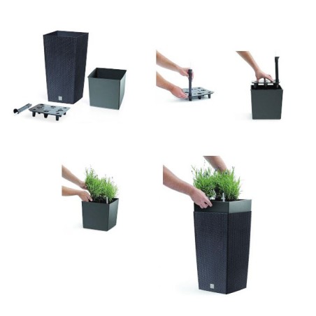 ΣΥΣΤΗΜΑ ΠΟΤΙΣΜΑΤΟΣ ΓΙΑ ΓΛΑΣΤΡΕΣ/ΚΑΣΠΩ ΤΕΤΡΑΓΩΝΑ RATO & URBI 24x5x24cm – Δημιουργεί αίσθηση πολυτέλειας χωρίς κόπο | iroots.gr