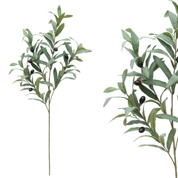 ΔΙΑΚΟΣΜΗΤΙΚΟ ΚΛΑΔΙ ΕΛΙΑΣ ΠΡΑΣΙΝΟ - 30x35x95cm 24/240ΚΙΒ – Ταιριάζει σε κάθε μοντέρνο ή επαγγελματικό χώρο | iroots.gr