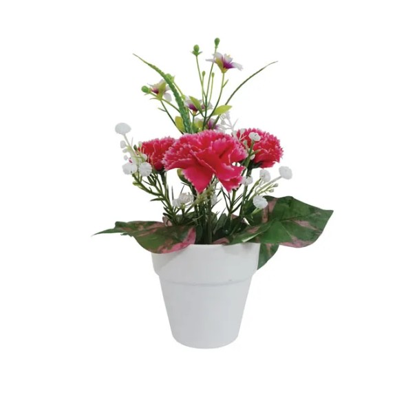 ΓΛΑΣΤΡΑΚΙ FL-9 ΜΕ ΦΟΥΞ ΑΝΘΟΣΥΝΘΕΣΗ - Υ22cm – Ταιριάζει σε κάθε μοντέρνο ή επαγγελματικό χώρο | iroots.gr