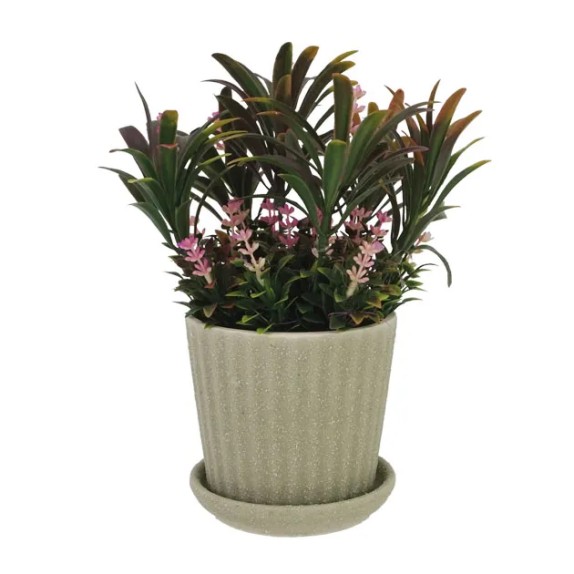 ΓΛΑΣΤΡΑΚΙ ΜΠΕΖ ΜΕ ΠΙΑΤΑΚΙ ΠΡΑΣΙΝΑΔΑ ΚΑΙ ΑΝΘΑΚΙΑ ΡΟΖ - Υ24cm 1/48KIB – Δημιουργεί αίσθηση πολυτέλειας χωρίς κόπο | iroots.gr