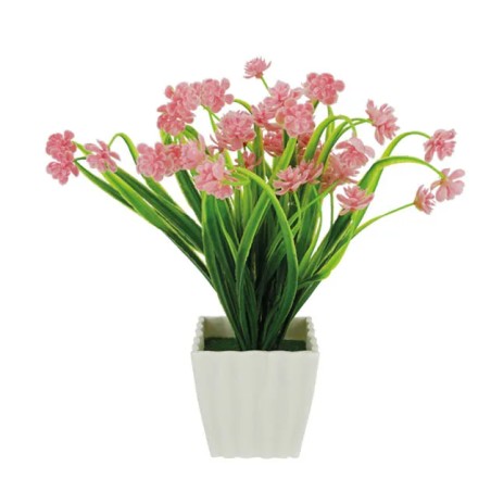 ΓΛΑΣΤΡΑΚΙ ME ΛΟΥΛΟΥΔΑΚΙΑ ΡΟΖ - 8x8x23cm 96/ΚΙΒ – Ταιριάζει σε κάθε μοντέρνο ή επαγγελματικό χώρο | iroots.gr