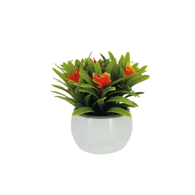 ΓΛΑΣΤΡΑΚΙ ΛΕΥΚΟ ΜΕ ΠΡΑΣΙΝΑΔΑ ΚΑΙ ΠΟΡΤΟΚΑΛΙ ΑΝΘΑΚΙΑ - 8.5x8.5x13cm 120/ΚΙΒ – Ταιριάζει σε κάθε μοντέρνο ή επαγγελματικό χώρο | ir