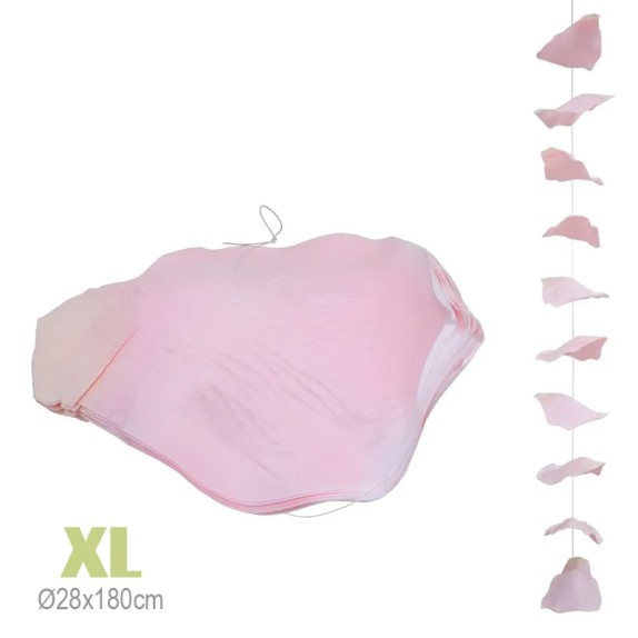 ΓΙΡΛΑΝΤΑ ΡΟΔΟΠΕΤΑΛΑ ΡΟΖ ΓΙΓΑΣ XL - Φ28x180cm 90/ΚΙΒ – Ταιριάζει σε κάθε μοντέρνο ή επαγγελματικό χώρο | iroots.gr