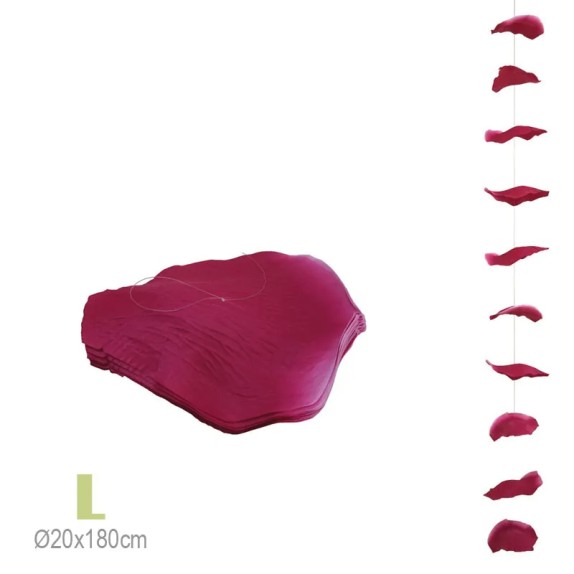 ΓΙΡΛΑΝΤΑ ΡΟΔΟΠΕΤΑΛΑ ΦΟΥΞ ΓΙΓΑΣ L - Φ20x180cm 180/ΚΙΒ – Προσφέρει μοναδική αισθητική | iroots.gr