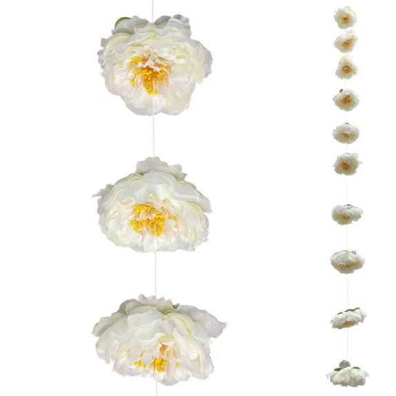 ΓΙΡΛΑΝΤΑ 10 ΕΚΡΟΥ ΑΝΘΗ ΠΑΙΩΝΙΕΣ - Φ11x180cm 6/ΚΙΒ – Προσφέρει μοναδική αισθητική | iroots.gr