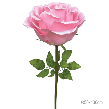ΚΛΑΔΙ ΤΡΙΑΝΤΑΦΥΛΛΟ ΕΝΤΟΝΟ ΡΟΖ ΓΙΓΑΣ - Φ50x136cm 6/ΚΙΒ – Αναβαθμίζει άμεσα τον χώρο σου | iroots.gr