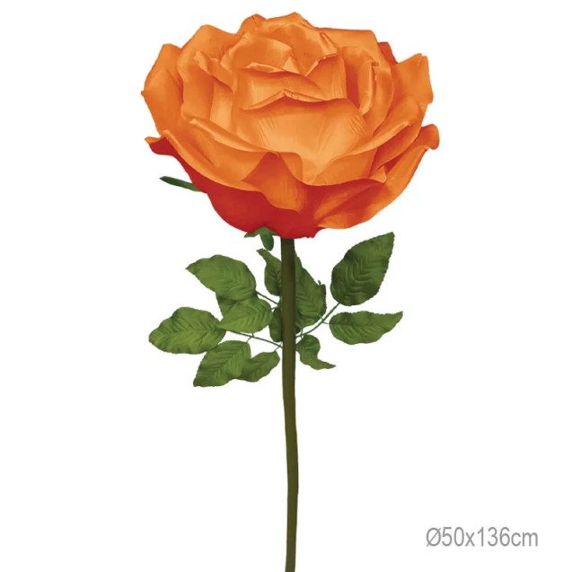 ΚΛΑΔΙ ΤΡΙΑΝΤΑΦΥΛΛΟ ANOIXTO ΠΟΡΤΟΚΑΛΙ ΓΙΓΑΣ - Φ50x136cm 6/ΚΙΒ – Δημιουργεί αίσθηση πολυτέλειας χωρίς κόπο | iroots.gr