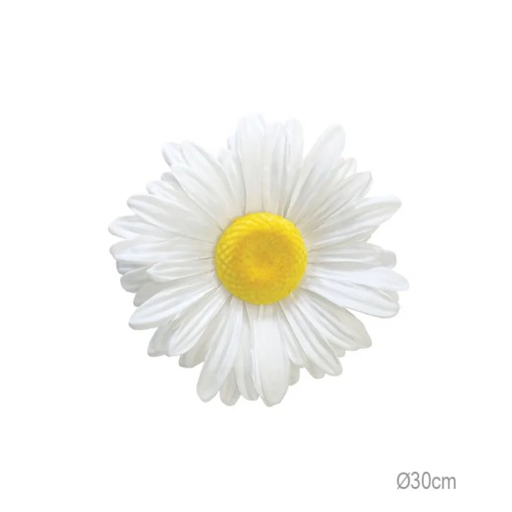 ΚΡΕΜΑΣΤΟ ΑΝΘΟΣ ΜΑΡΓΑΡΙΤΑ ΛΕΥΚΟ ΓΙΓΑΣ - Φ30x9cm 24/ΚΙΒ – Ταιριάζει σε κάθε μοντέρνο ή επαγγελματικό χώρο | iroots.gr