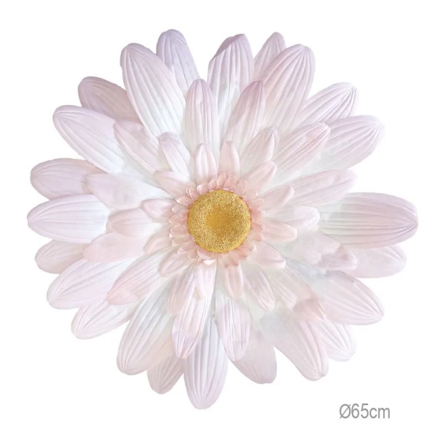 ΚΡΕΜΑΣΤΟ ΑΝΘΟΣ ΜΑΡΓΑΡΙΤΑ ΣΟΜΟΝ/ΕΚΡΟΥ ΓΙΓΑΣ - Φ65x18cm 12/ΚΙΒ – Ταιριάζει σε κάθε μοντέρνο ή επαγγελματικό χώρο | iroots.gr