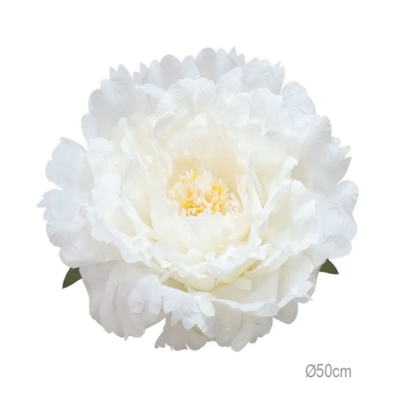 ΚΡΕΜΑΣΤΟ ΑΝΘΟΣ ΠΑΙΩΝΙΑ ΛΕΥΚΟ ΓΙΓΑΣ - Φ50cm 6/ΚΙΒ – Δημιουργεί αίσθηση πολυτέλειας χωρίς κόπο | iroots.gr