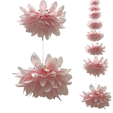 ΓΙΡΛΑΝΤΑ ΝΤΑΛΙΑ ΡΟΖ ΓΙΓΑΣ 10 ΑΝΘΗ - Φ18x180cm 6/ΚΙΒ – Αναβαθμίζει άμεσα τον χώρο σου | iroots.gr